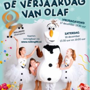 Kaartverkoop Voorjaarsshow 2022 ‘De verjaardag van Olaf’ gestart!